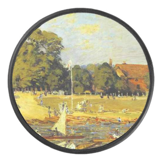 Regatta at Hampton Court Alfred Sisley Poster アイスホッケーパック (正面)