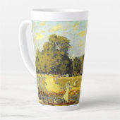 Regatta at Hampton Court Alfred Sisley Poster カフェラテマグ (左アングル)
