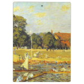 Regatta at Hampton Court Alfred Sisley Poster クリップボード (裏面)