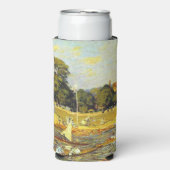 Regatta at Hampton Court Alfred Sisley Poster スリム缶クーラー (Seltzer正面)