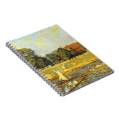Regatta at Hampton Court Alfred Sisley Poster ノートブック (右側)
