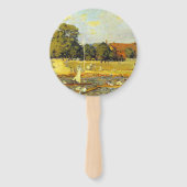 Regatta at Hampton Court Alfred Sisley Poster ハンドファン (裏面)