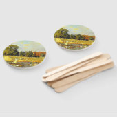 Regatta at Hampton Court Alfred Sisley Poster ハンドファン (組立なし)