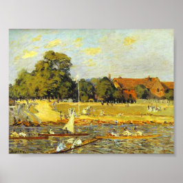 Regatta at Hampton Court Alfred Sisley Poster ポスター