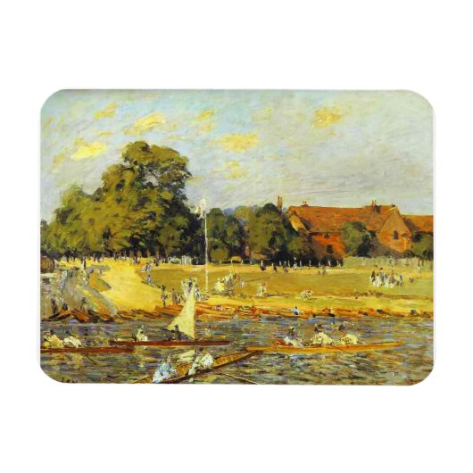 Regatta at Hampton Court Alfred Sisley Poster マグネット (横)