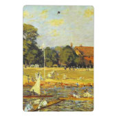 Regatta at Hampton Court Alfred Sisley Poster ミニクリップボード (裏面)