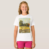 Regatta at Hampton Court Alfred Sisley Poster Tシャツ (正面フル)