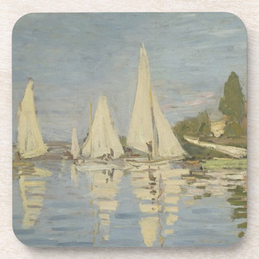 Regattas at Argenteuil, OIl Painting, Claude Monet コースター (正面)