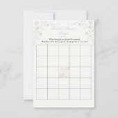 Regegcy Era Floral Bridal Shower Bingo game  招待状 (正面)