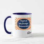 Regen flüssiger Sonnenschein mit Namen マグカップ (左)