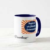 Regen flüssiger Sonnenschein mit Namen マグカップ (正面右)