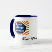 Regen flüssiger Sonnenschein mit Namen マグカップ (正面左)