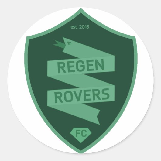 Regen Roversステッカー ラウンドシール (正面)