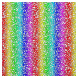 Regenbogen abstraktes weißes Stoffmuster ファブリック