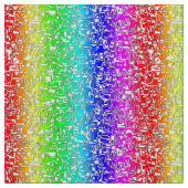 Regenbogen abstraktes weißes Stoffmuster ファブリック (クローズアップ)
