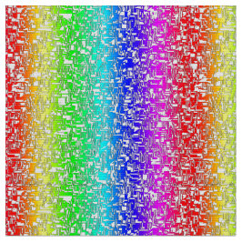 Regenbogen abstraktes weißes Stoffmuster ファブリック