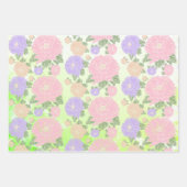 Regenbogen Blüten Packpapier Blatt ラッピングペーパーシート (正面3)