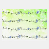 Regenbogen Blüten Packpapier Blatt ラッピングペーパーシート (正面2)