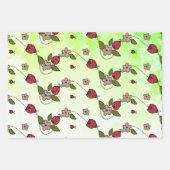 Regenbogen Blüten Packpapier Blatt ラッピングペーパーシート (正面)