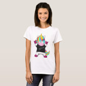 Regenbogen Einhorn Rocker Tシャツ (正面フル)