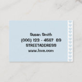 Regenbogen Farbverlauf pink Lila Herzen 名刺 (裏面)