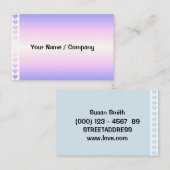Regenbogen Farbverlauf pink Lila Herzen 名刺 (正面/裏面)
