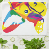 Regenbogen Französische Bulldogge キッチンタオル (折り畳み)