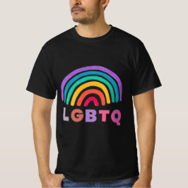 Regenbogen gemalt mit Schrift LGBTQ Tシャツ