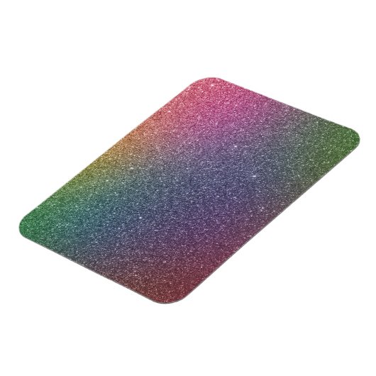 Regenbogen Glitzer マグネット (左側)