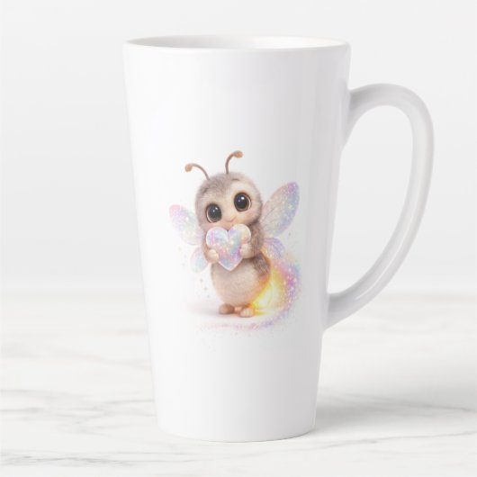 Regenbogen Glühwürmchen Tasse Kinder カフェラテマグ (右)