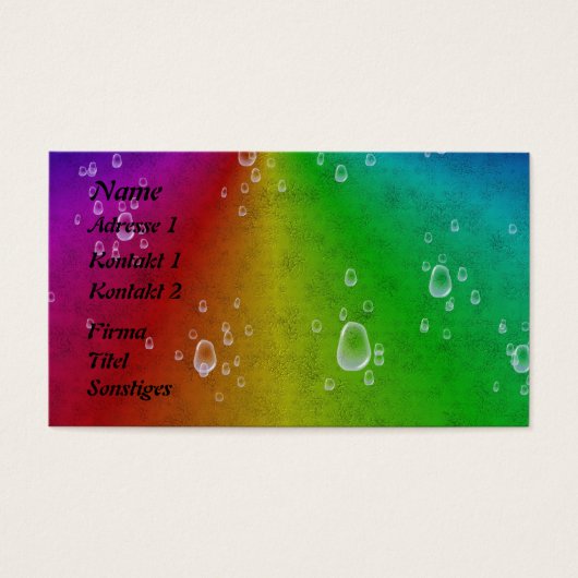 Regenbogen in Elefant Skin leder Optik u.Tropfen (正面)