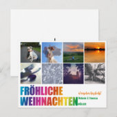 Regenbogen Weihnachtspostkarte  ポストカード (正面/裏面)