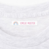 Regenbogen weiß - 96 schmale Kinder Etiketten ラベル (貼付)