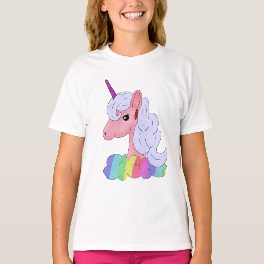 Regenbogeneinhorn Tシャツ (正面)