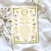 Regency A Baby Is Brewing Tea Party Baby Shower 招待状