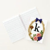 Regency Art Letter K Luxury Monogram Journal ノートブック (内部)