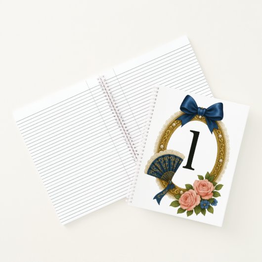 Regency Art Letter L Luxury Monogram Journal ノートブック (内部)