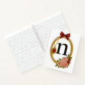 Regency Art Letter N Luxury Monogram Journal  ノートブック (内部)