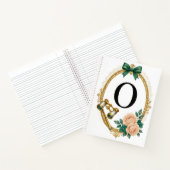 Regency Art Letter O Luxury Monogram Journal ノートブック (内部)