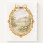  Regency Art Letter P Luxury Monogram Journal ノートブック (裏面)