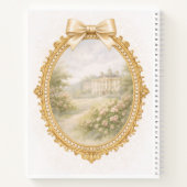 Regency Art Letter W Luxury Monogram Journal ノートブック (裏面)