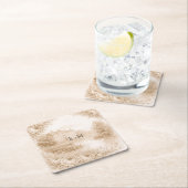 Regency Botanical Engraving Wedding スクエアペーパーコースター (インサイチュ)