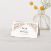 Regency Botanical Engraving Wedding  プレイスカード (裏面)