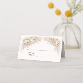 Regency Botanical Engraving Wedding  プレイスカード