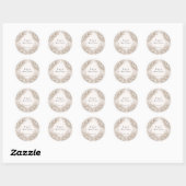Regency Botanical Engraving Wedding Sticker Set ラウンドシール (シート)