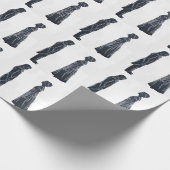 Regency Couple: Darcy and Elizabeth Silhouette ラッピングペーパー (角)