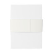 Regency Era Wedding Belly Band with Monogram Crest 招待状ベリーバンド (裏面例)