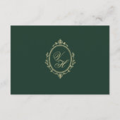 Regency Era Wedding Elegant Heirloom Details エンクロージャーカード (裏面)