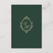 Regency Era Wedding Elegant Heirloom Details エンクロージャーカード (裏面)