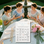 Regency  Find the Guest Bridal Shower Bingo game  招待状
